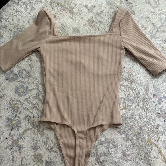 Astr Camel Ribbed Top - Picture 3 of 3